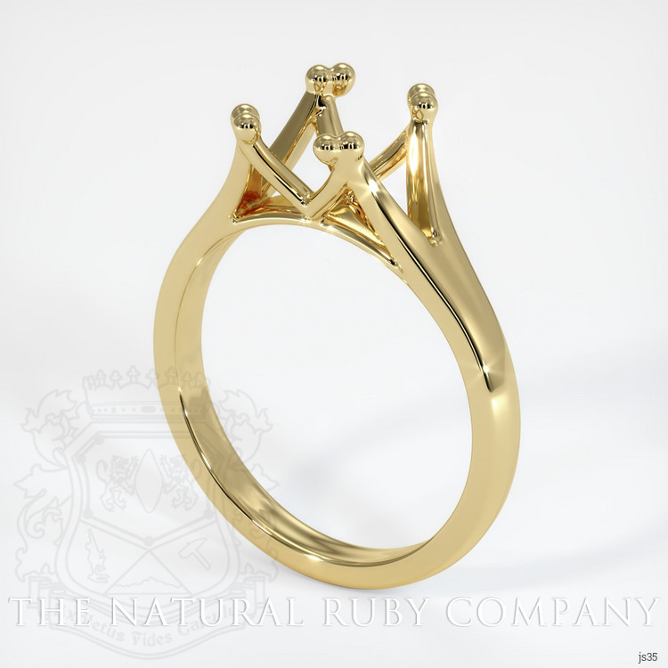 18K Yellow Gold Solitaire Ring Setting