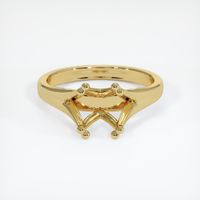 18K Yellow Gold Solitaire Ring Setting Image