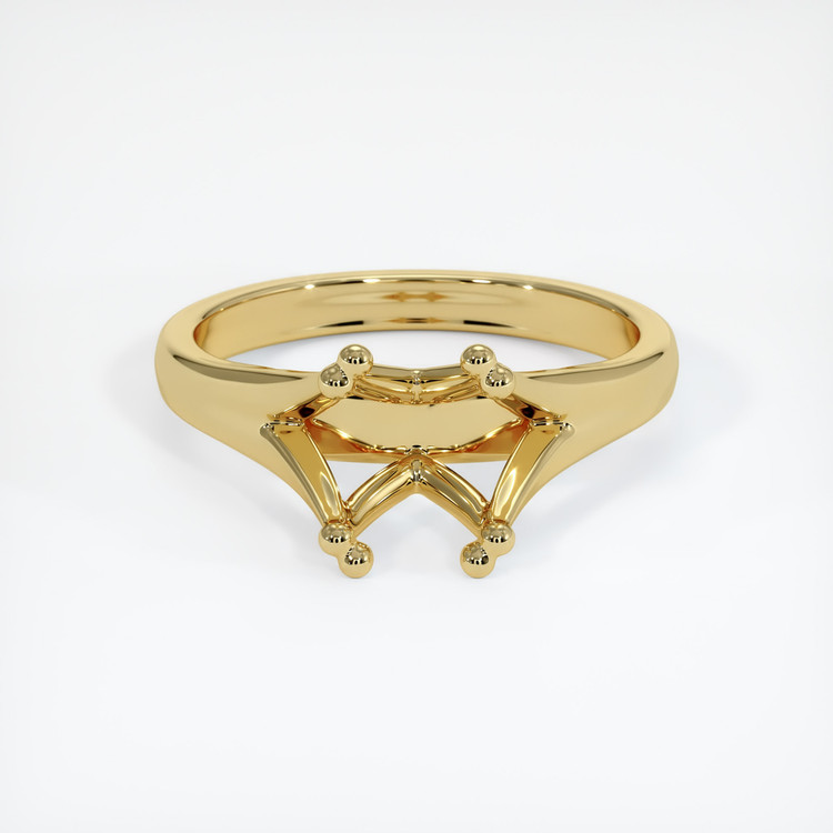 18K Yellow Gold Solitaire Ring Setting