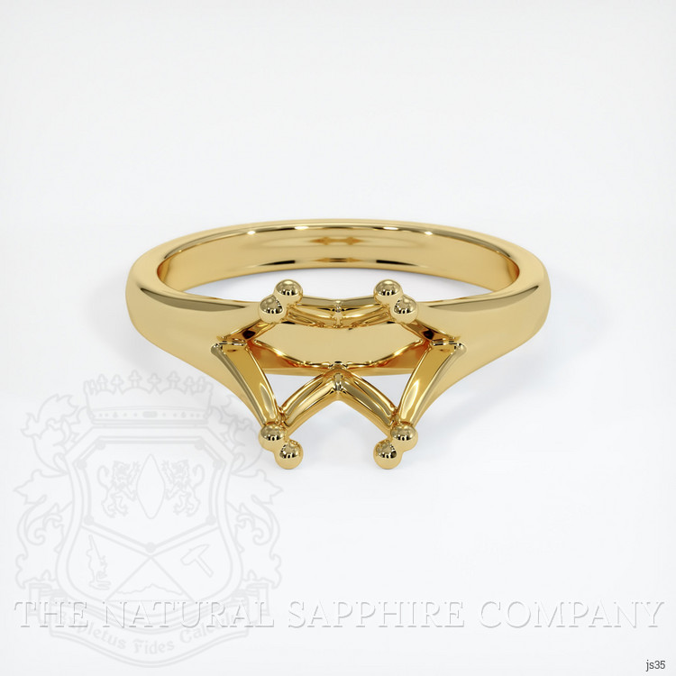 18K Yellow Gold Solitaire Ring Setting