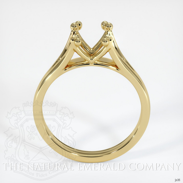18K Yellow Gold Solitaire Ring Setting
