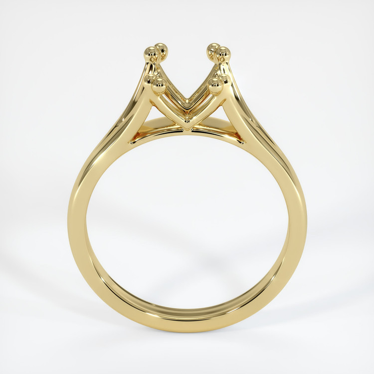 18K Yellow Gold Solitaire Ring Setting