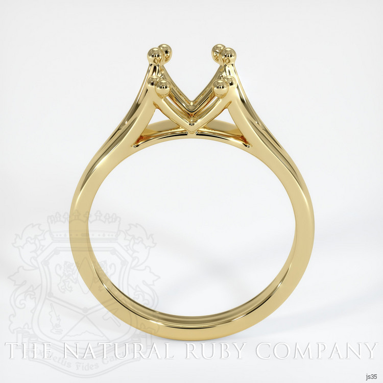 18K Yellow Gold Solitaire Ring Setting