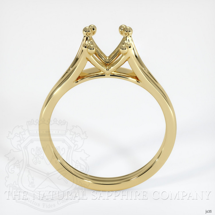 18K Yellow Gold Solitaire Ring Setting