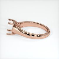14K Rose Gold Solitaire Ring Setting Image