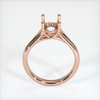 14K Rose Gold Solitaire Ring Setting Image