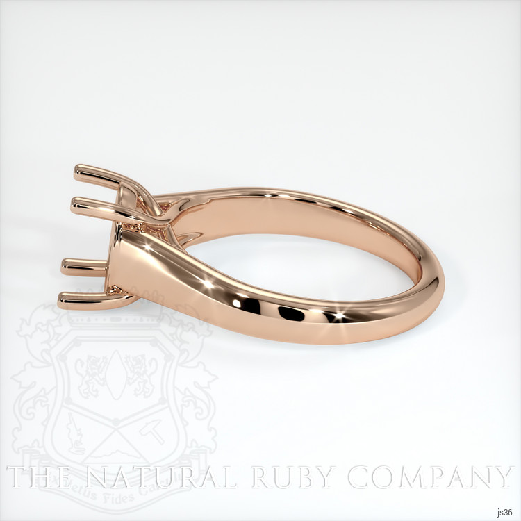 18K Rose Gold Solitaire Ring Setting