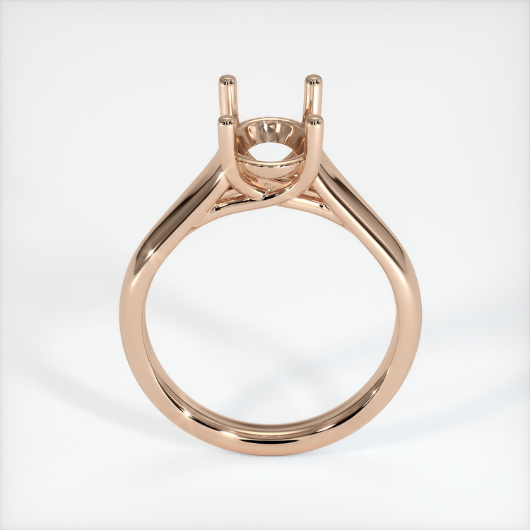 18K Rose Gold Solitaire Ring Setting