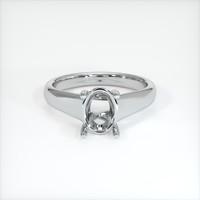 10K White Gold Solitaire Ring Setting Image