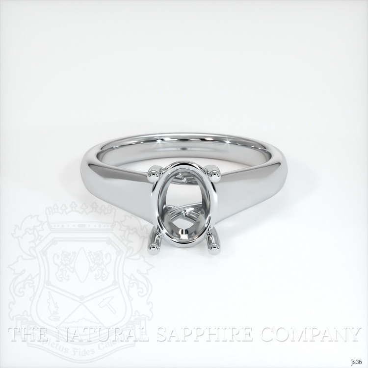 10K White Gold Solitaire Ring Setting