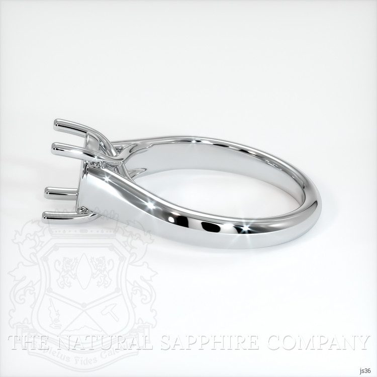 14K White Gold Solitaire Ring Setting