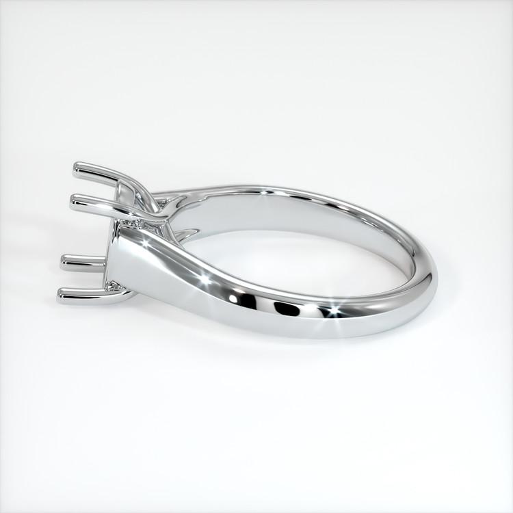 14K White Gold Solitaire Ring Setting
