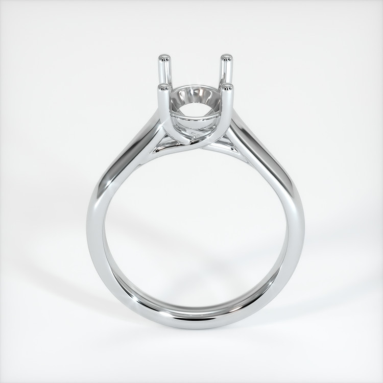 14K White Gold Solitaire Ring Setting