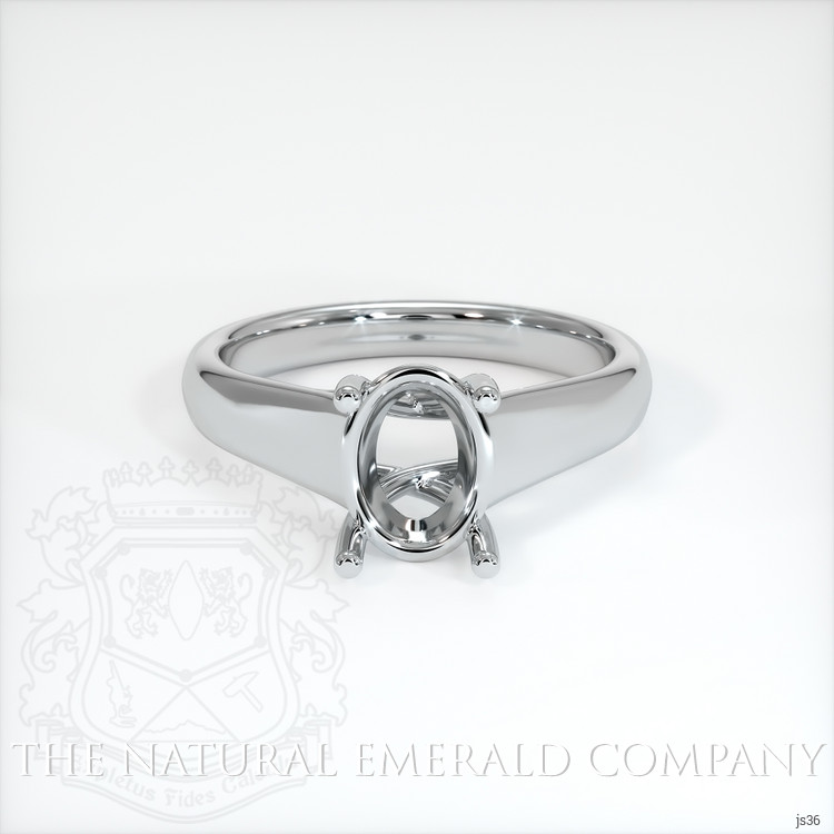 18K White Gold Solitaire Ring Setting