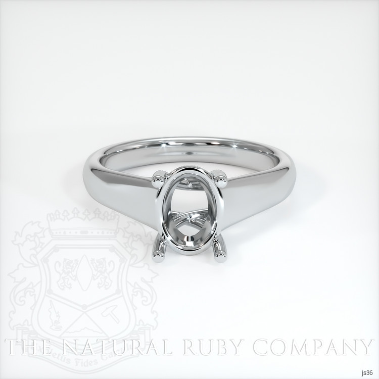18K White Gold Solitaire Ring Setting