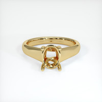 10K Yellow Gold Solitaire Ring Setting Image