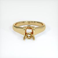 14K Yellow Gold Solitaire Ring Setting Image
