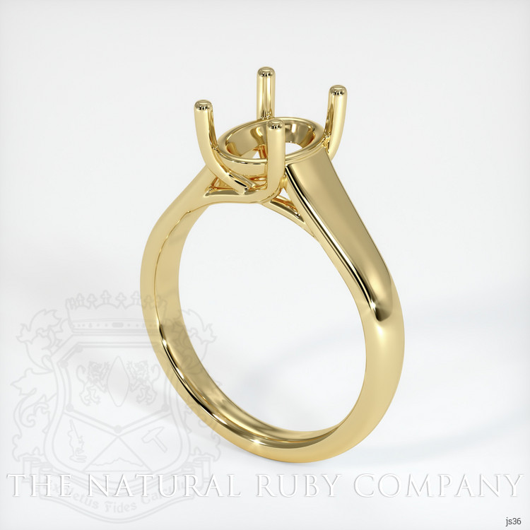 18K Yellow Gold Solitaire Ring Setting