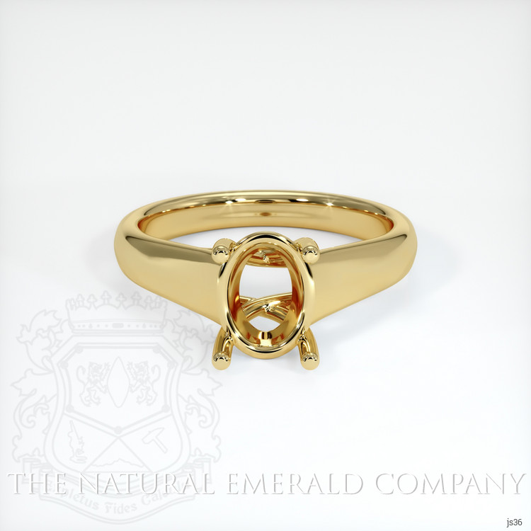 18K Yellow Gold Solitaire Ring Setting