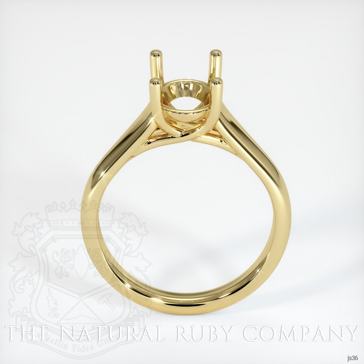 18K Yellow Gold Solitaire Ring Setting