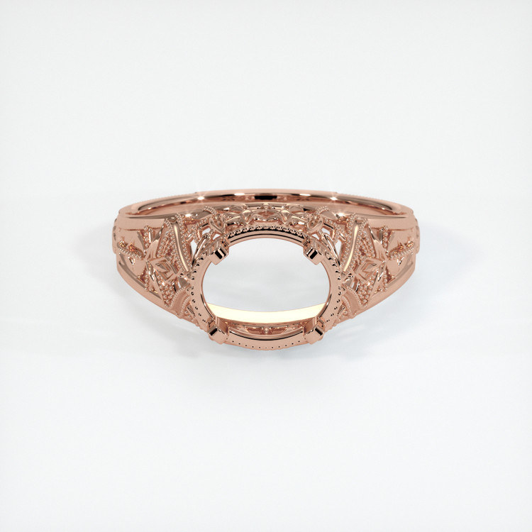 14K Rose Gold Antique Style Ring Setting