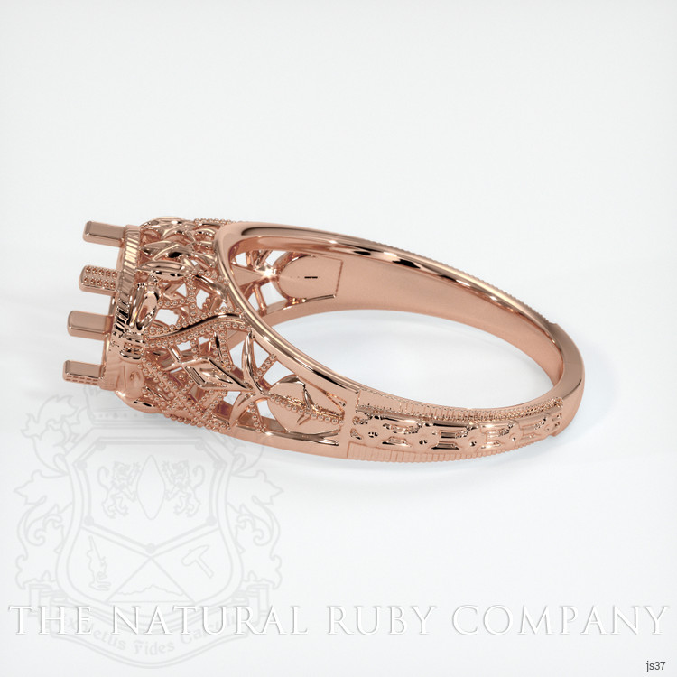 14K Rose Gold Antique Style Ring Setting