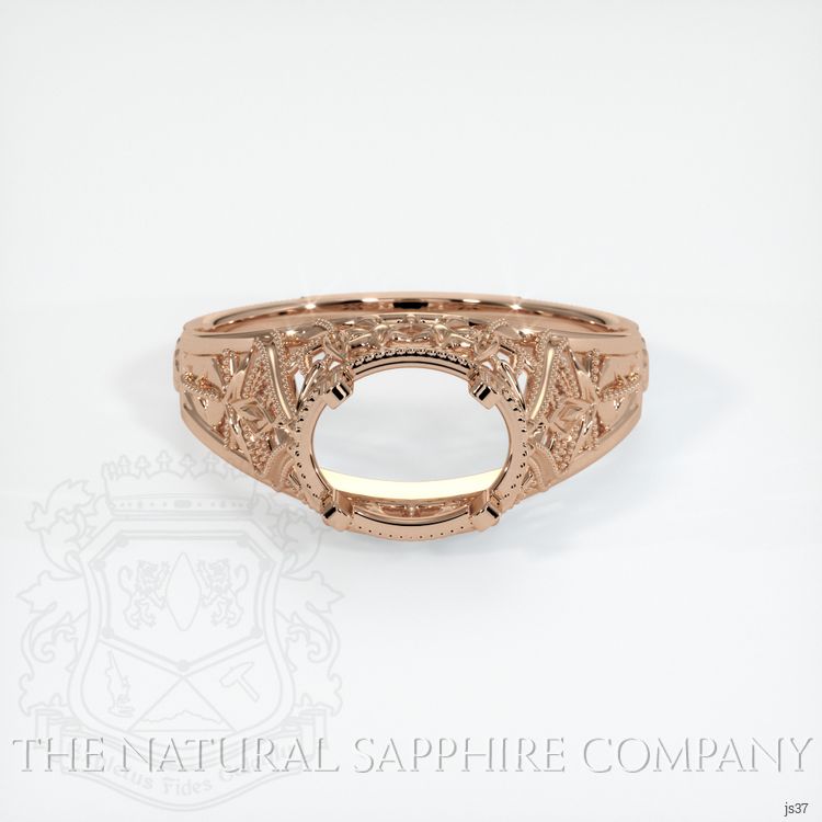 18K Rose Gold Antique Style Ring Setting