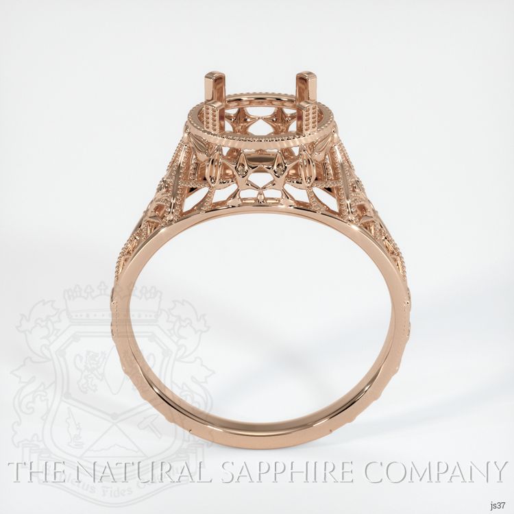 18K Rose Gold Antique Style Ring Setting