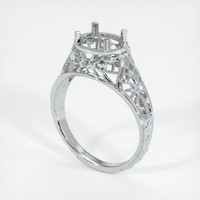 10K White Gold Antique Style Ring Setting Video