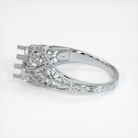 10K White Gold Antique Style Ring Setting Image
