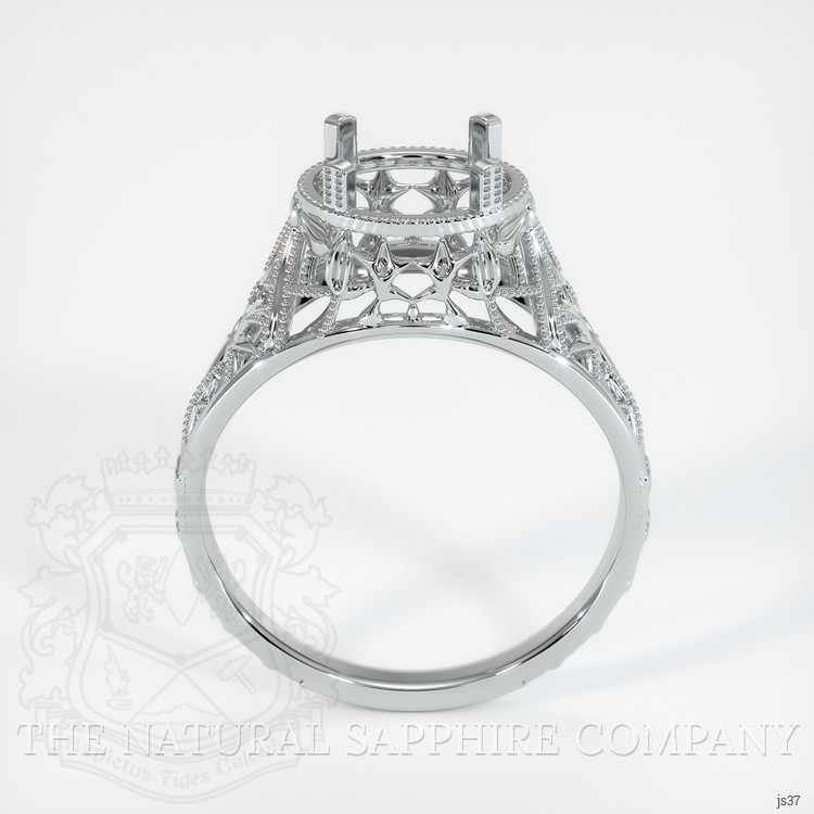 10K White Gold Antique Style Ring Setting