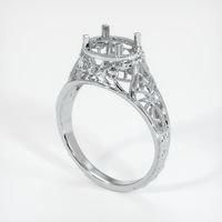 14K White Gold Antique Style Ring Setting Video