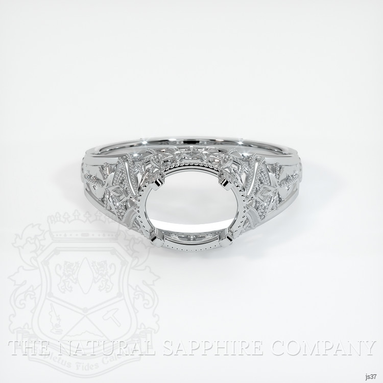 18K White Gold Antique Style Ring Setting