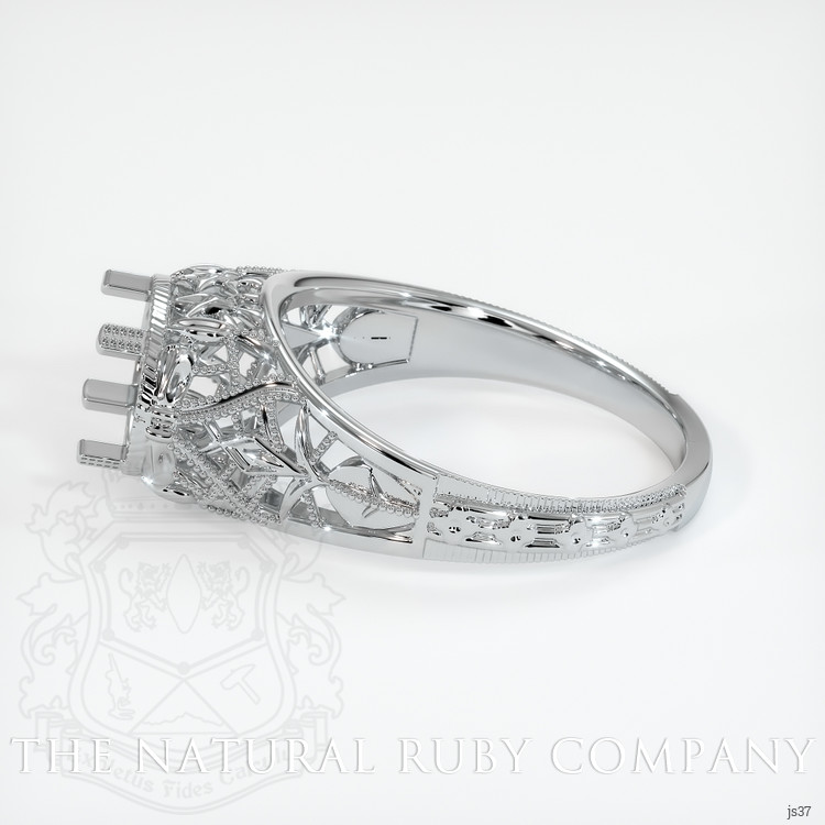 18K White Gold Antique Style Ring Setting