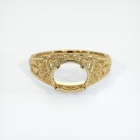 14K Yellow Gold Antique Style Ring Setting Image