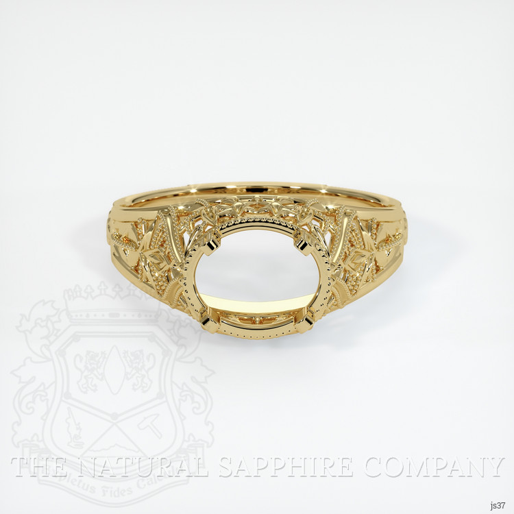 14K Yellow Gold Antique Style Ring Setting