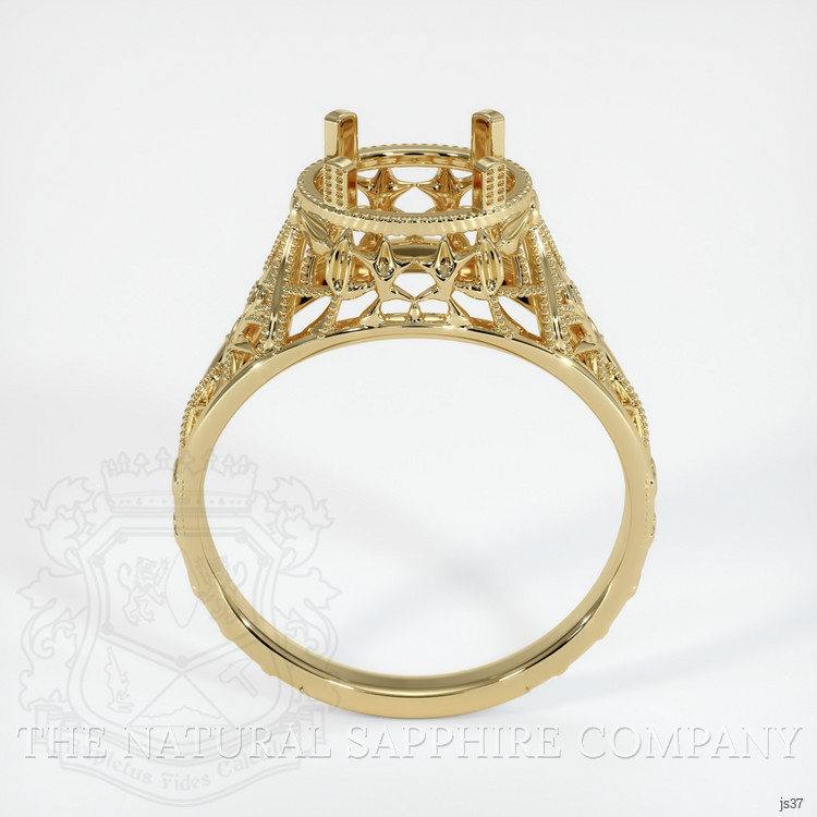 14K Yellow Gold Antique Style Ring Setting
