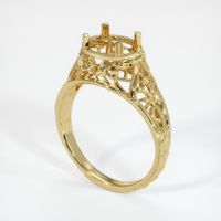 18K Yellow Gold Antique Style Ring Setting Video