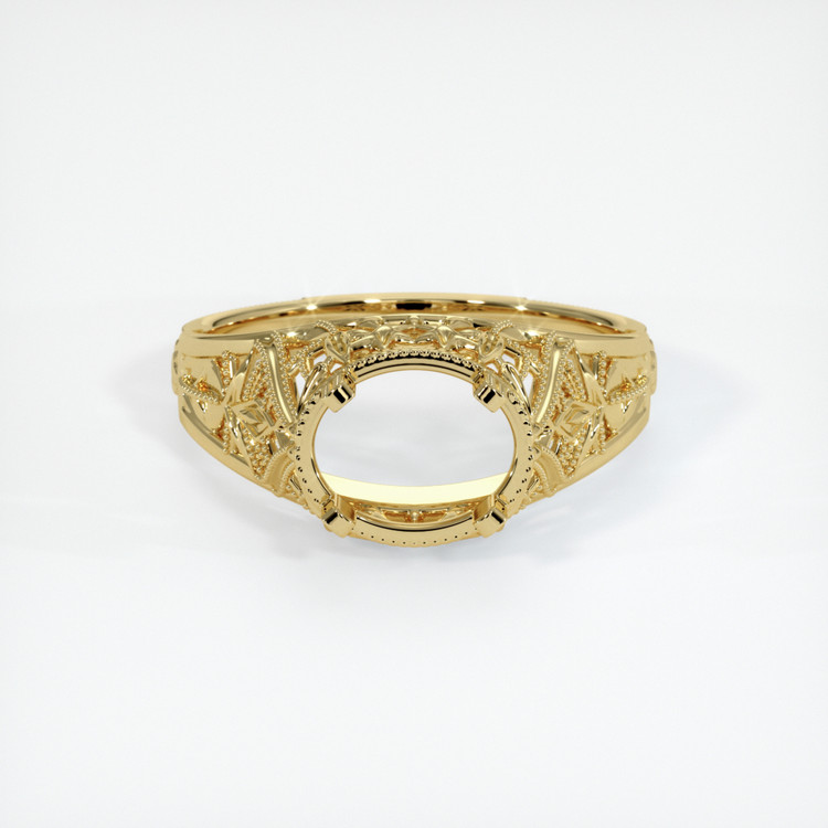 18K Yellow Gold Antique Style Ring Setting