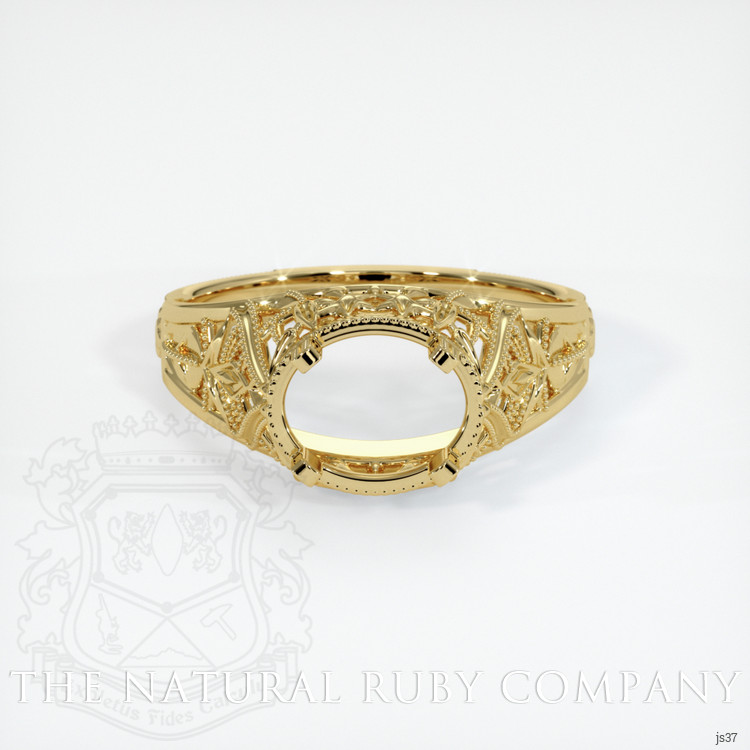 18K Yellow Gold Antique Style Ring Setting
