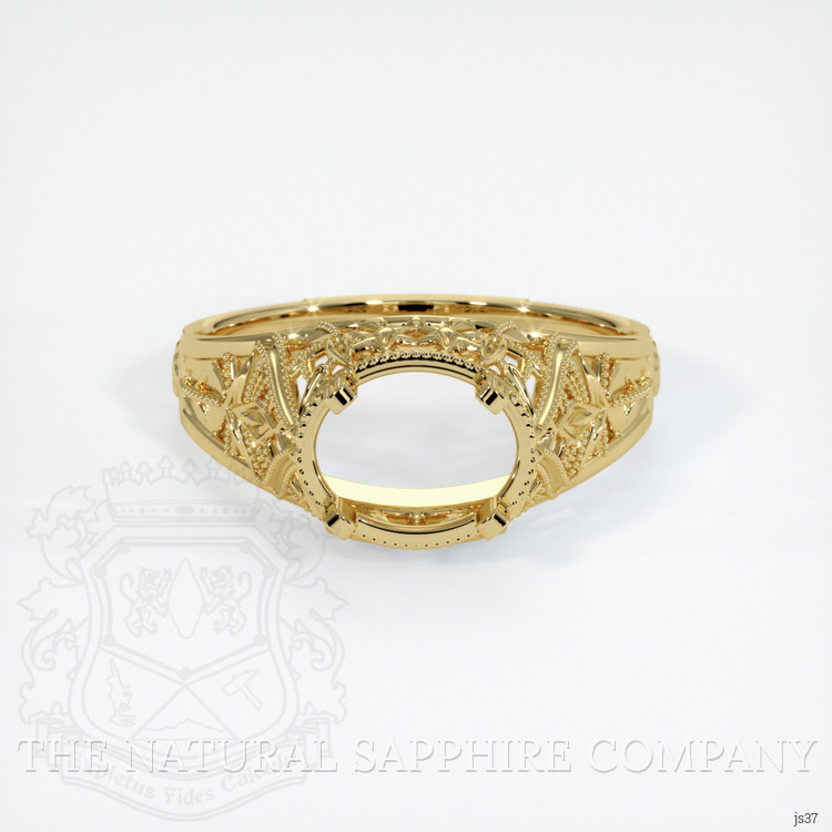 18K Yellow Gold Antique Style Ring Setting