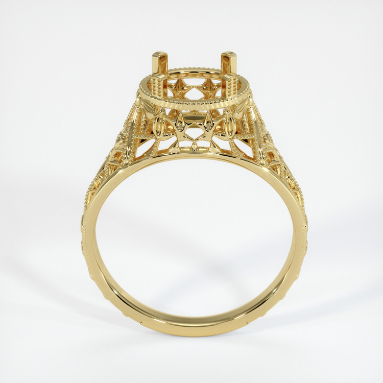 18K Yellow Gold Antique Style Ring Setting