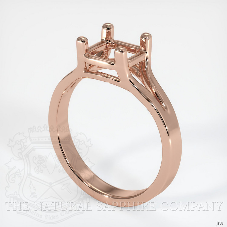 14K Rose Gold Solitaire Ring Setting