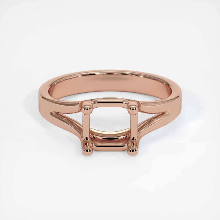 14K Rose Gold Solitaire Ring Setting