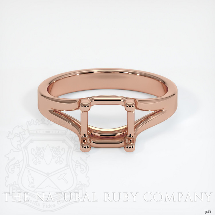 14K Rose Gold Solitaire Ring Setting