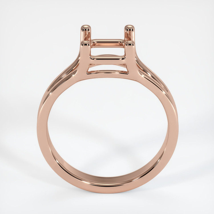 14K Rose Gold Solitaire Ring Setting