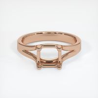 18K Rose Gold Solitaire Ring Setting Image