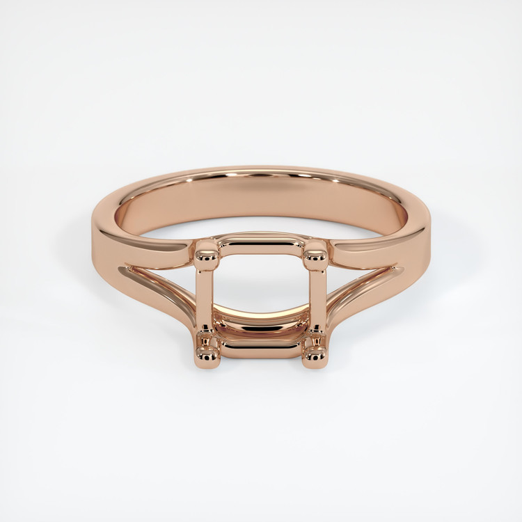 18K Rose Gold Solitaire Ring Setting