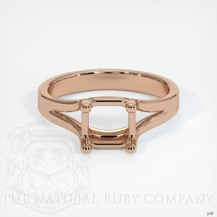 18K Rose Gold Solitaire Ring Setting