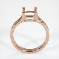 18K Rose Gold Solitaire Ring Setting Image